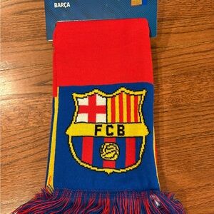 FCB Barcelona Soccer Scarf NWT Icon Sports Officially Licensed Product New